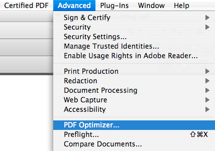 reduce pdf file size in adobe acrobat pro 9