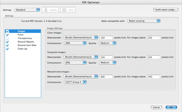 adobe reduce pdf size