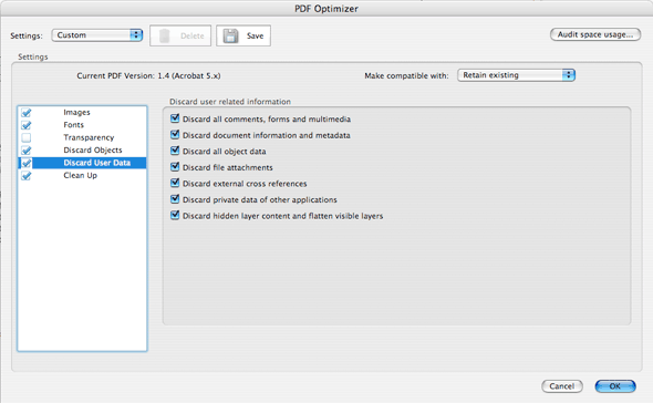 reduce pdf file size adobe acrobat reader dc